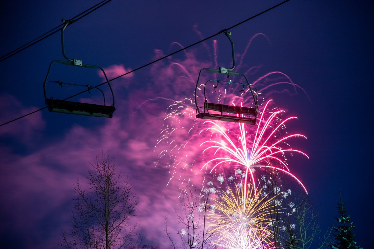 Chairlift Fireworks