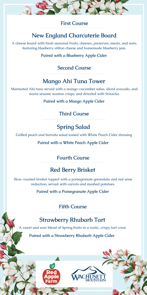 Web Cider Dinner Menu