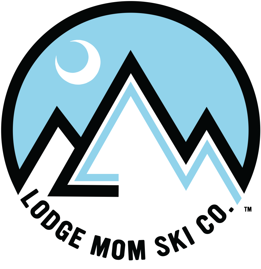 Lodge Mom Ski Logo Blue Black Tm